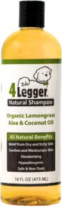 4-Legger Organic, Hypo-Allergenic, Lemongrass and Aloe Dog Shampoo
