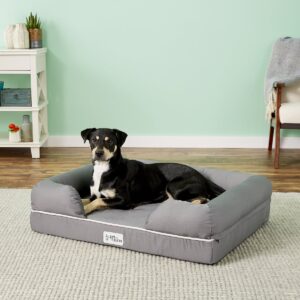 PetFusion Memory Foam Bolster Dog Bed