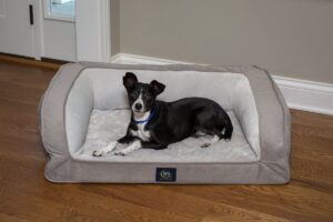Serta Quilted Orthopedic Bolster Dog Bed